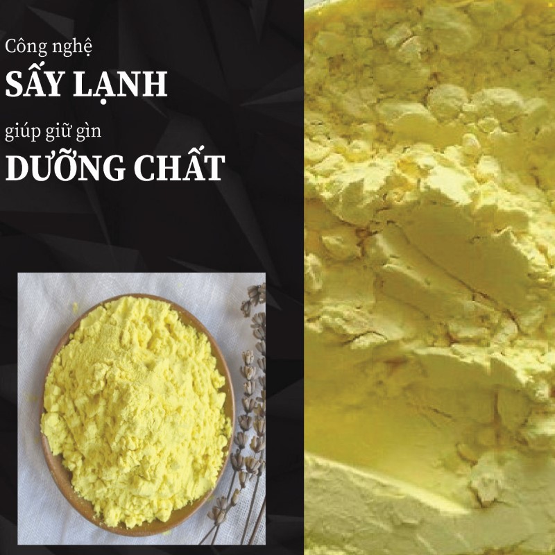 Túi 500g tinh bột nghệ vàng sấy khô giá rẻ