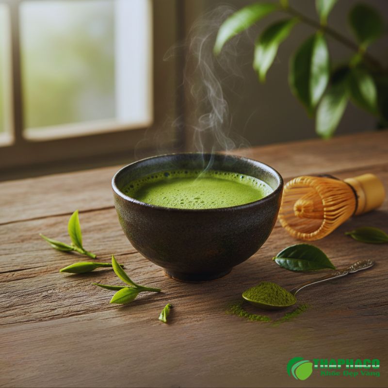 Trà xanh Thaphaco giữ trọn dưỡng chất từ búp trà tươi, mang lại hương vị thanh mát 