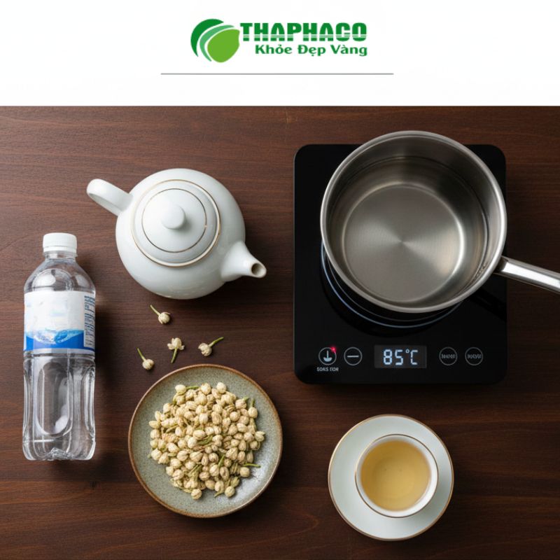 Hướng dẫn pha trà hoa nhài chuẩn vị