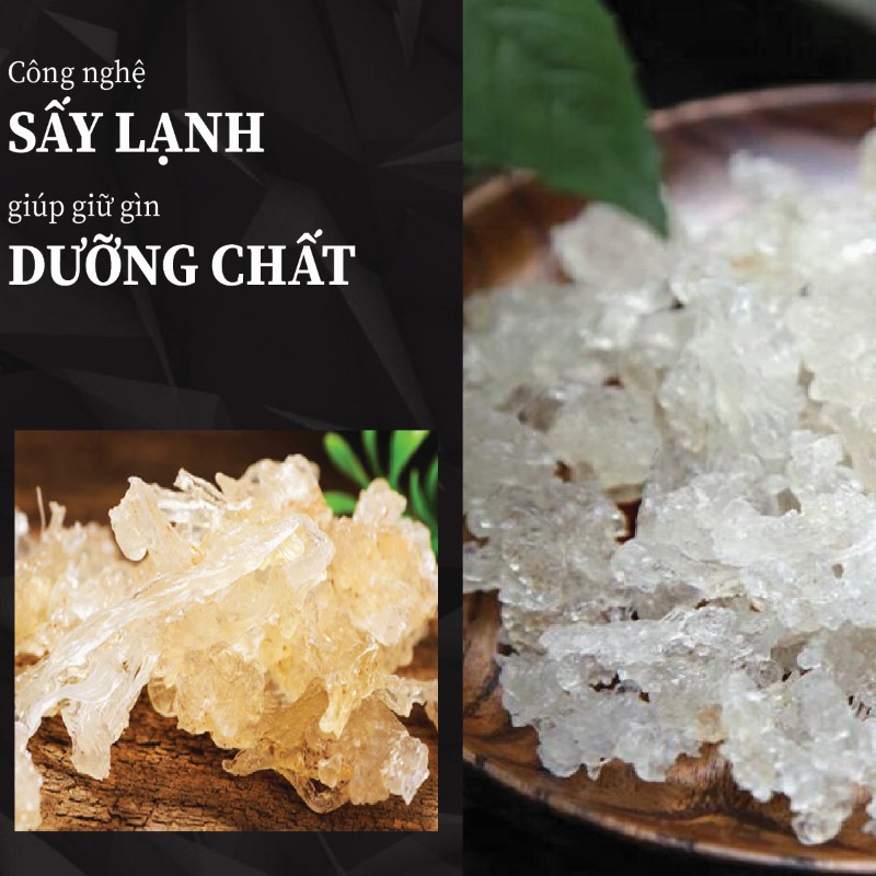 Túi 500g tuyết yến sấy khô giá rẻ 