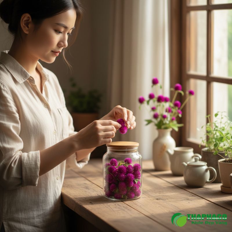 Bí Quyết Bảo Quản Hoa Bách Nhật Khô Hiệu Quả