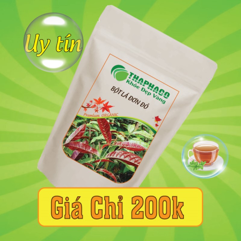 Bột lá đơn đỏ bao nhiêu 1kg
