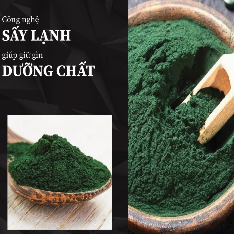 Túi 500g bột tảo xoắn sấy khô giá rẻ 