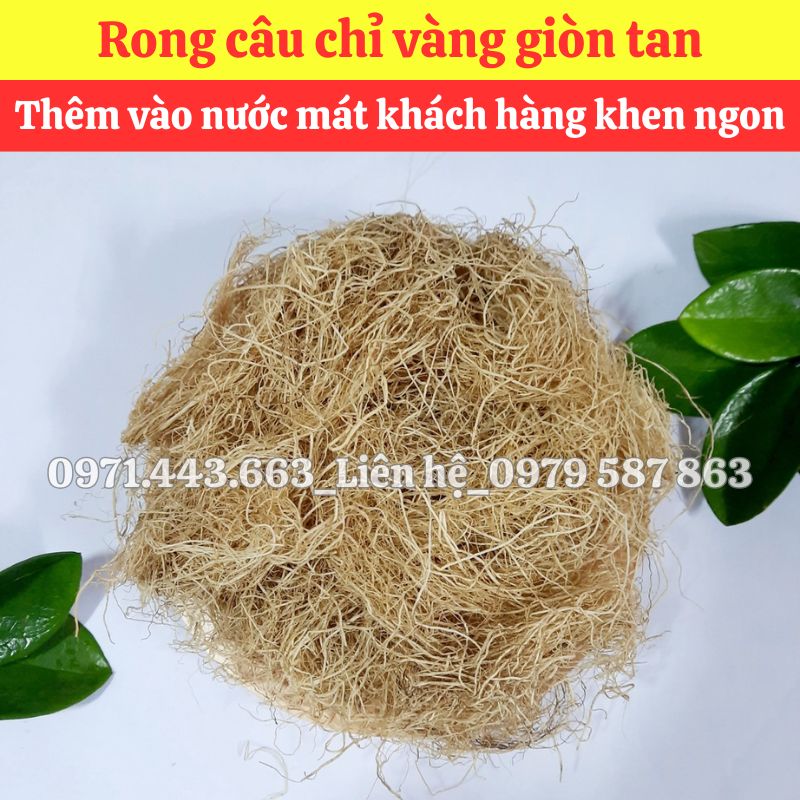 Rong câu chỉ vàng nguyên liệu nấu nước sâm