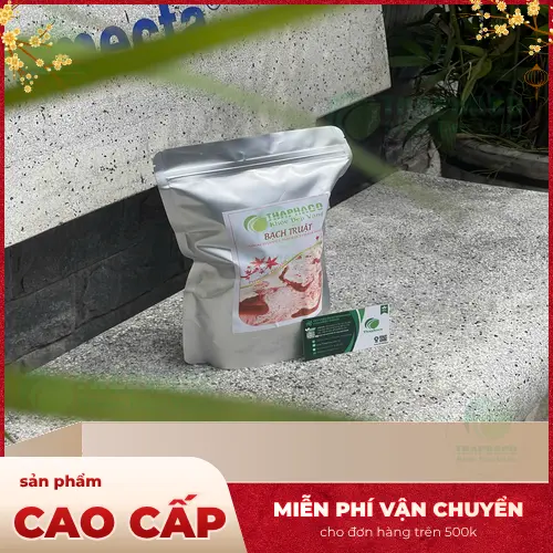 Thân rễ bạch truật khô đã sơ chế