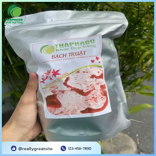 Bạch truật sấy khô được sử dụng trong các món ăn bổ dưỡng