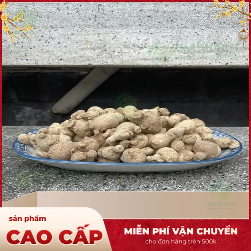 Củ tam thất nam đã được thái lát hoặc chế biến sẵn để sử dụng