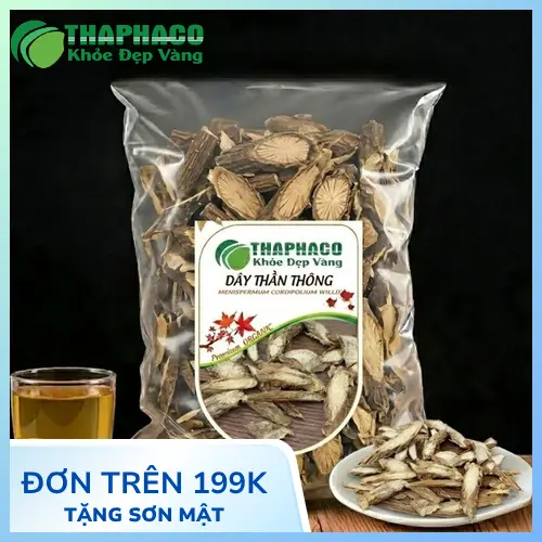 Dây thần thông thật có màu nâu nhạt, vỏ sần tự nhiên