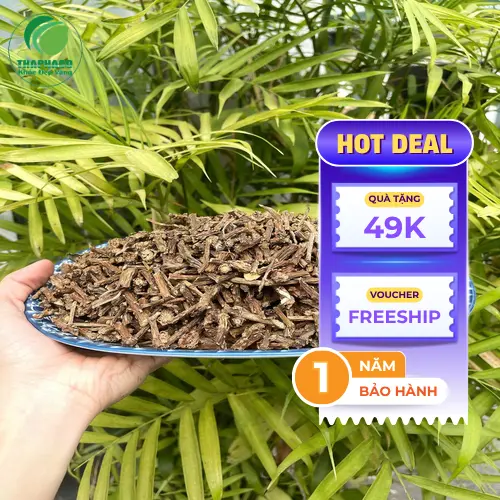 Dây thần thông thật đã thái lát phơi khô, màu nâu tự nhiên