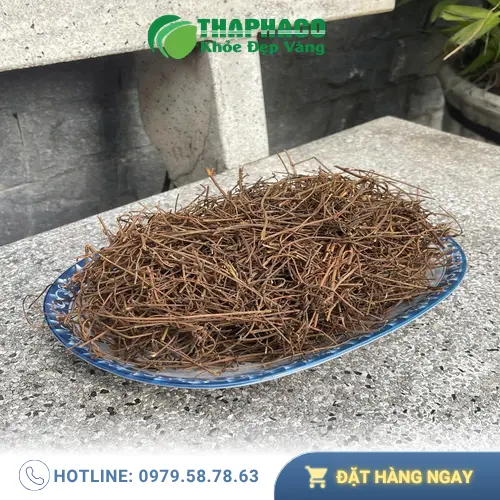 Hình ảnh sản phẩm dây tơ hồng được đóng gói bao bì chuyên nghiệp của Thảo Dược THAPHACO.