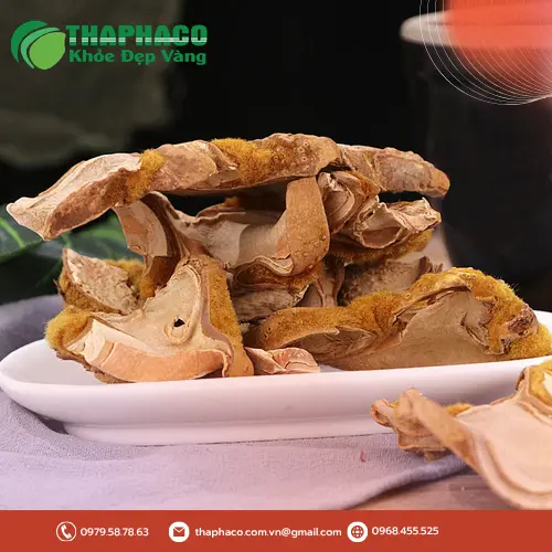 Hình ảnh cẩu tích khô đã được sơ chế sạch sẽ và đóng gói