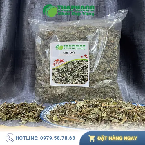 Sản phẩm chè dây khô đóng gói tại THAPHACO