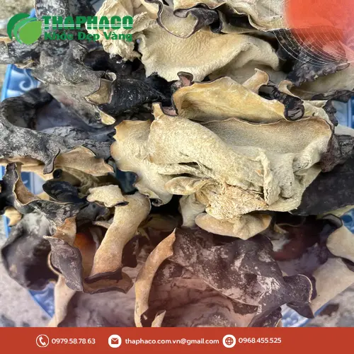 Mộc nhĩ khô sau khi ngâm nước và sơ chế, sẵn sàng cho món ăn
