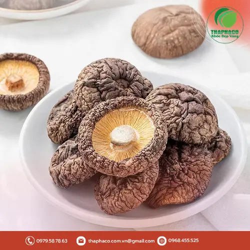 Nấm đông cô sấy khô chất lượng tại THAPHACO