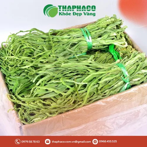Sợi rau tiến vua khô dài, nguyên vẹn