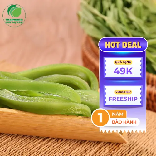 Sơ chế rau tiến vua khô sau khi ngâm