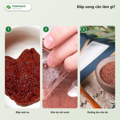 đắp hạt đình lịch xong có cần rửa mặt - hạt đình lịch THAPHACO