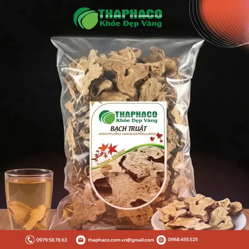 Thân rễ Bạch Truật đã sơ chế