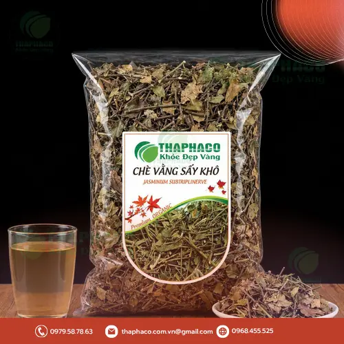 Hình ảnh chè vằng khô nguyên chất tại THAPHACO