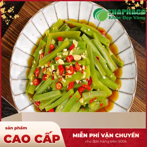 Sơ chế rau tiến vua khô