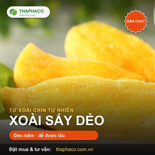 Xoài Sấy Dẻo ăn vặt ngon cho cả gia đình, không tẩm đường