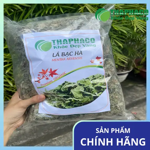 Công dụng lá bạc hà khô