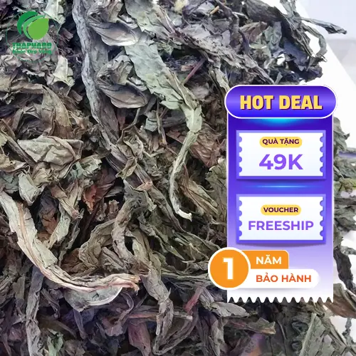 Chuẩn bị nguyên liệu pha trà lá khôi tía