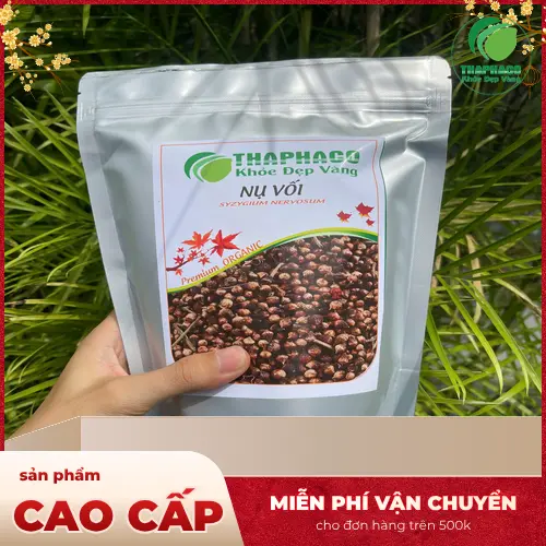 Sản phẩm Nụ Vối khô 1kg đóng gói tại THAPHACO