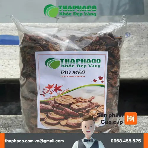 Hình ảnh minh họa trà táo mèo khô tại THAPHACO