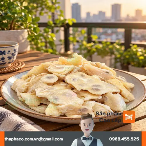 đóng gói mãng cầu sấy dẻo THAPHACO an toàn và chất lượng